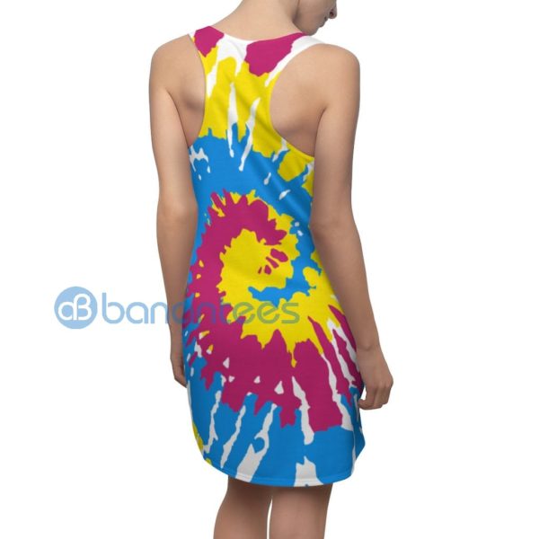 Tye Dye Good Vibes Only Hippie Cute Racerback Dress Product Photo