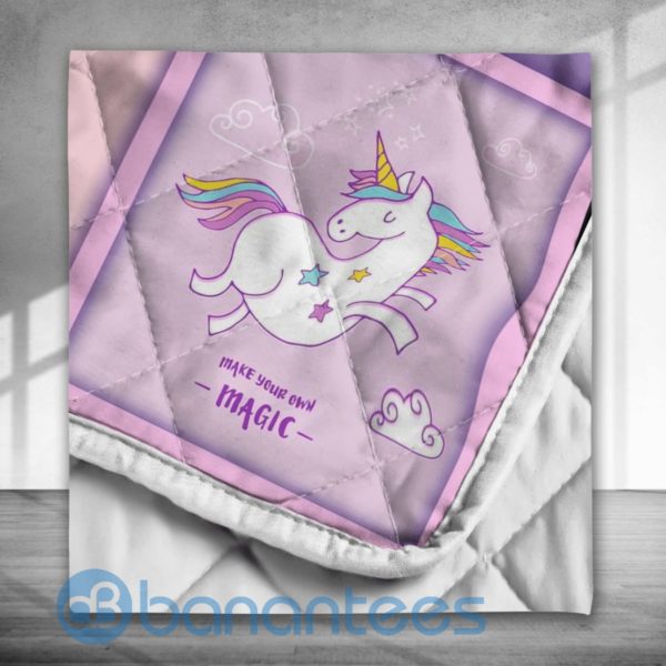 Unicorn To My Daughter Special Design Quilt Blanket Product Photo