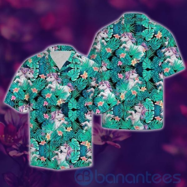 Unicorn Tropical Hawaiian Shirt Product Photo