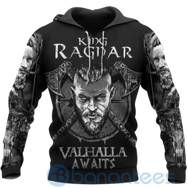 Valhalla Awaits Viking Hoodie All Over Printed 3D Hoodie Product Photo