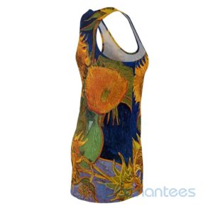 Van Gogh Sunflower Art Full Printed Racerback Dress For Women Product Photo