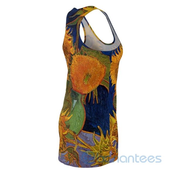 Van Gogh Sunflower Art Full Printed Racerback Dress For Women Product Photo