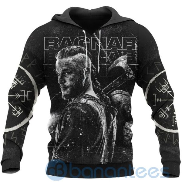 Vegvisir Runes Tattoo Viking Hoodie All Over Printed 3D Hoodie Product Photo