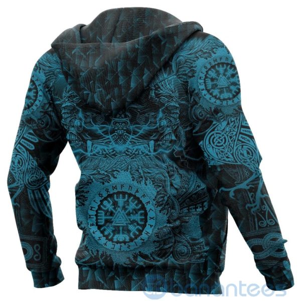 Viking alkyrie Valknut Vegvisir With Mjolnir All Over Printed 3D Hoodie Product Photo