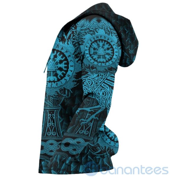 Viking alkyrie Valknut Vegvisir With Mjolnir All Over Printed 3D Hoodie Product Photo