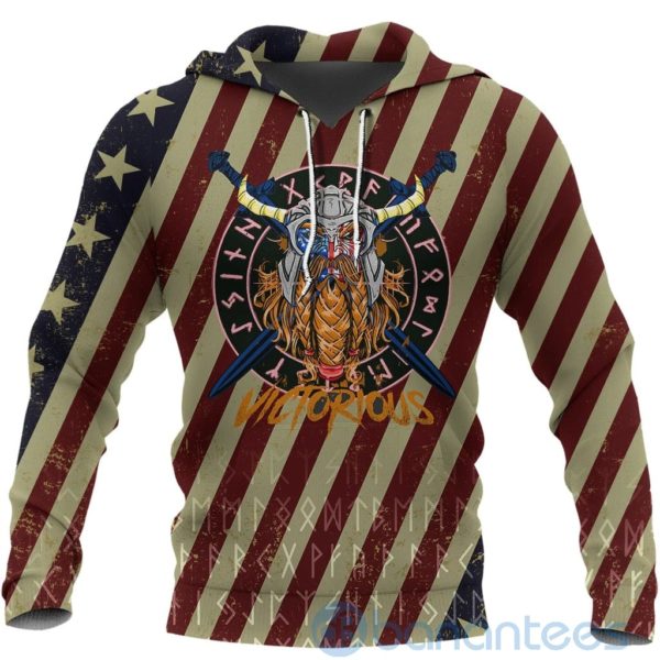 Viking American Warrior Victorious All Over Printed 3D Hoodie Product Photo