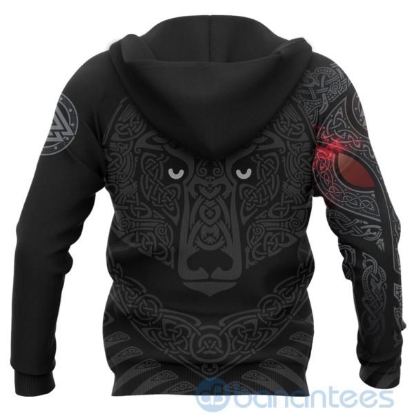 Viking Angry Moon Wolf All Over Printed 3D Hoodie Product Photo
