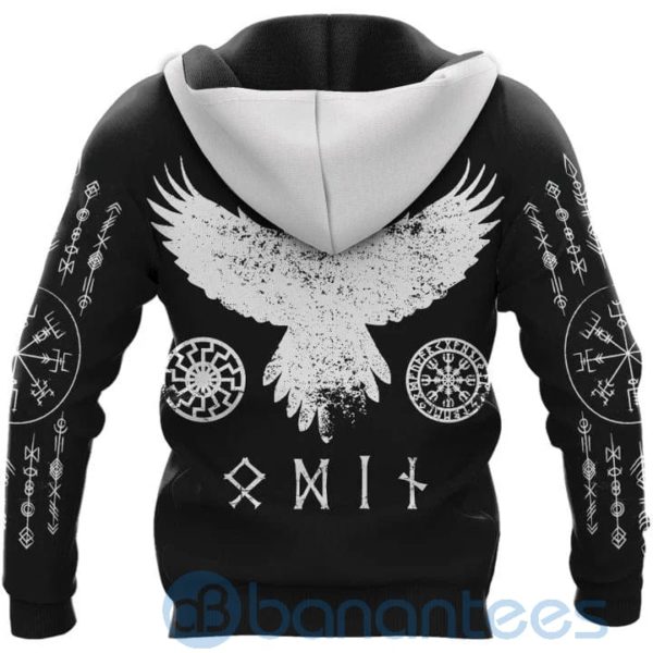 Viking Bear Raven Viking Hoodie All Over Printed 3D Hoodie Product Photo