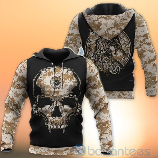 Viking Camo Valknut Rune Viking Hoodie All Over Printed 3D Hoodie Product Photo