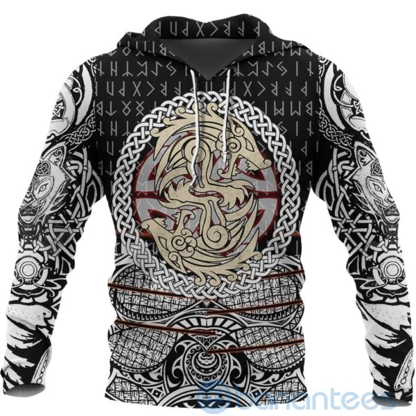 Viking Celtic Fenrir Vikings Tattoo All Over Printed 3D Hoodie Product Photo