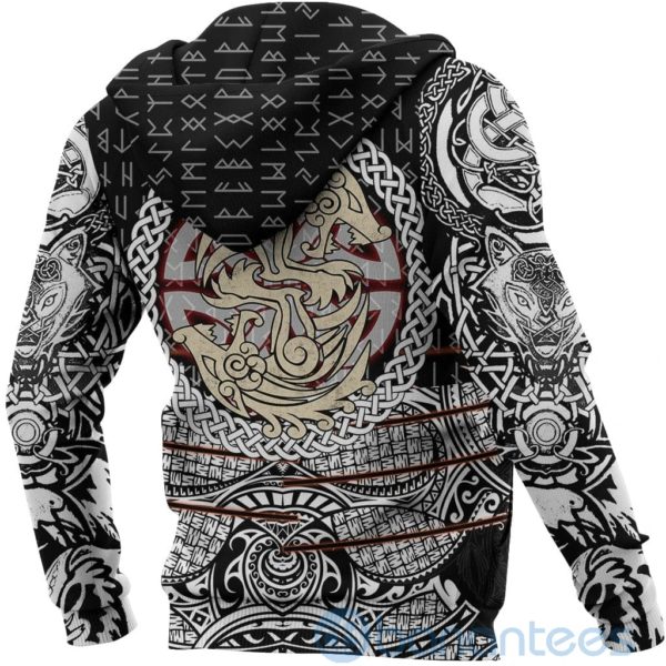 Viking Celtic Fenrir Vikings Tattoo All Over Printed 3D Hoodie Product Photo