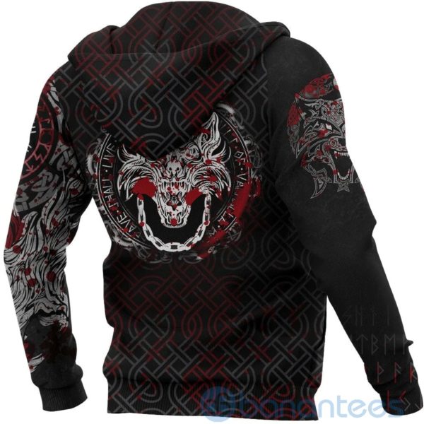 Viking Fenrir Chain Blood All Over Printed 3D Hoodie Product Photo