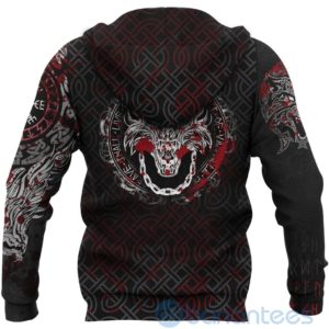 Viking Fenrir Chain Blood All Over Printed 3D Hoodie Product Photo
