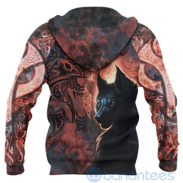 Viking Fenrir Grunge Style All Over Printed 3D Hoodie Product Photo