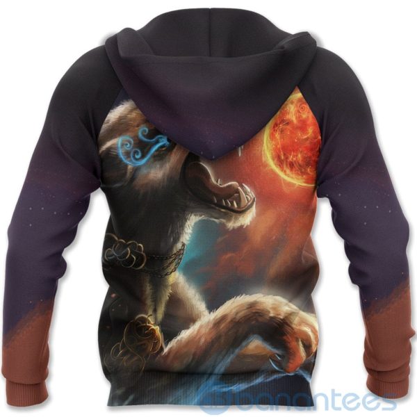 Viking Fenrir Norse Wolf Blood Moon All Over Printed 3D Hoodie Product Photo