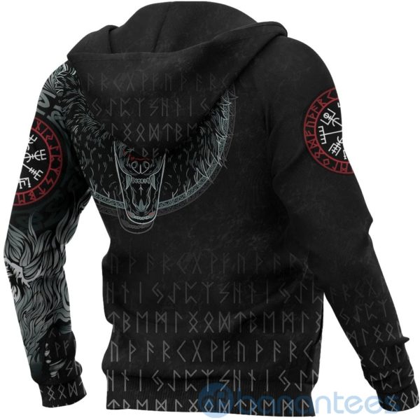 Viking Fenrir Wolf Runes All Over Printed 3D Hoodie Product Photo