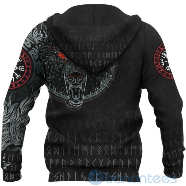 Viking Fenrir Wolf Runes All Over Printed 3D Hoodie Product Photo