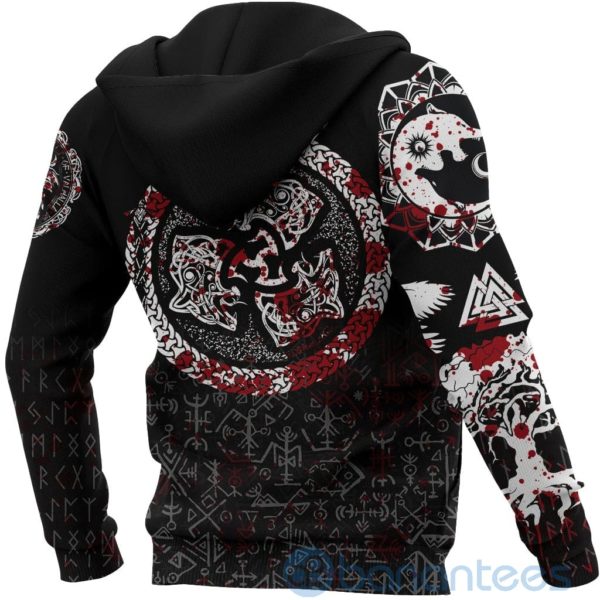 Viking Fierce Blood Wolf Symbol Of A Viking Nordic All Over Printed 3D Hoodie Product Photo