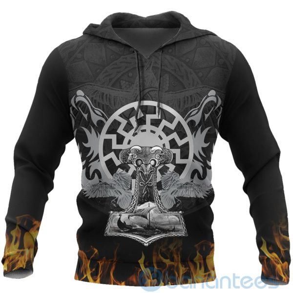 Viking Fire Hammer All Over Printed 3D Hoodie Product Photo