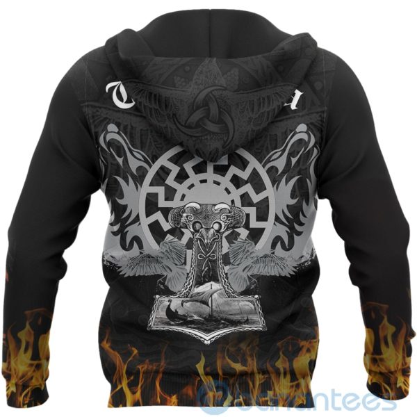 Viking Fire Hammer All Over Printed 3D Hoodie Product Photo