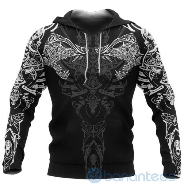 Viking Geki & Freki Wolf Classic All Over Printed 3D Hoodie Product Photo