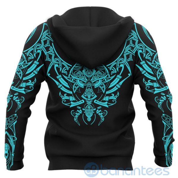 Viking Geki & Freki Wolf Turquoise All Over Printed 3D Hoodie Product Photo