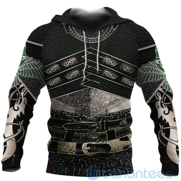 Viking God Of War Emerald Green All Over Printed 3D Hoodie Product Photo