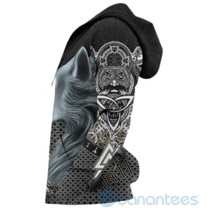 Viking Hati and Skoll Valknut ChainMail All Over Printed 3D Hoodie Product Photo