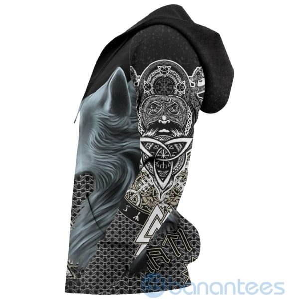 Viking Hati and Skoll Valknut ChainMail All Over Printed 3D Hoodie Product Photo
