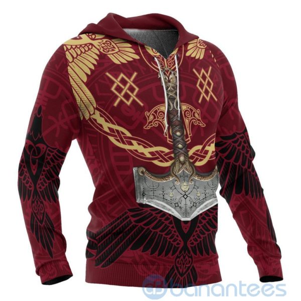 Viking Mjolnir All Over Printed 3D Hoodie Product Photo