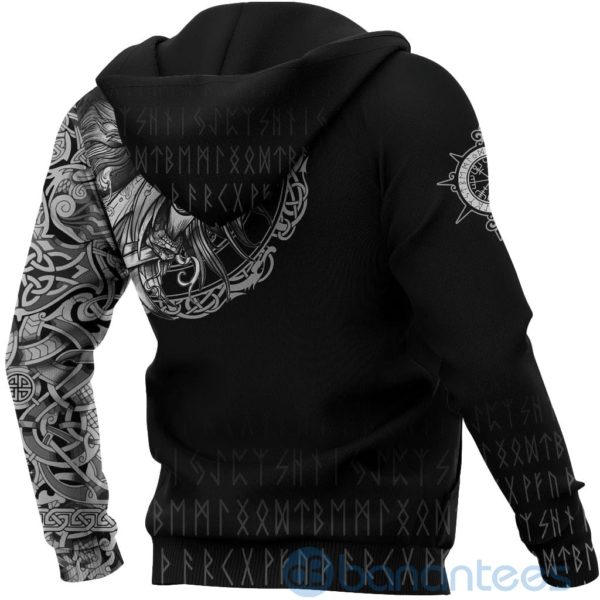 Viking Norse Raven Tattoo All Over Printed 3D Hoodie Product Photo