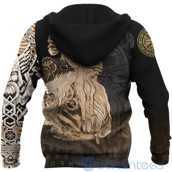 Viking Odin Raven Gold All Over Printed 3D Hoodie Product Photo