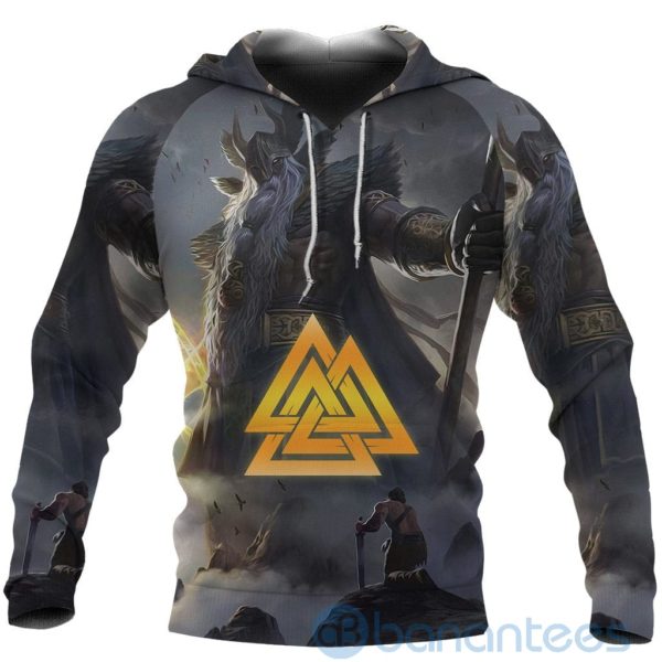 Viking Odin Valhalla Valknut All Over Printed 3D Hoodie Product Photo