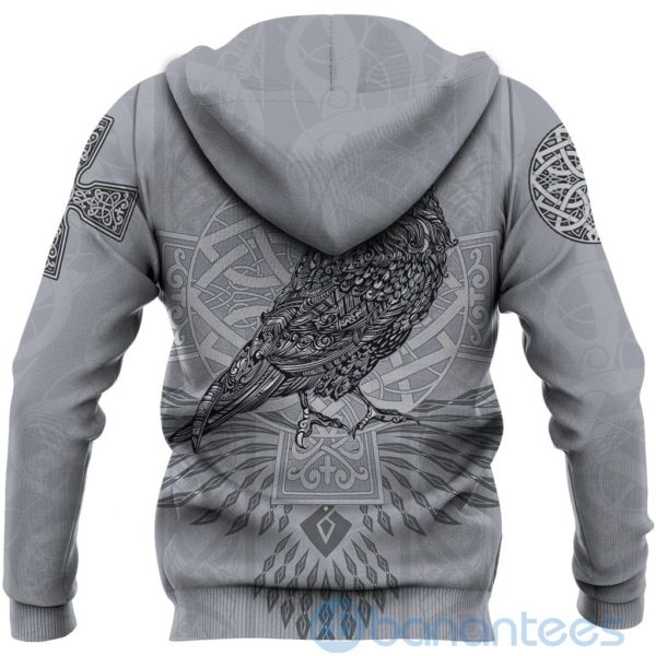 Viking Odin's Celtic Raven Scandinavian Tattoo All Over Printed 3D Hoodie Product Photo