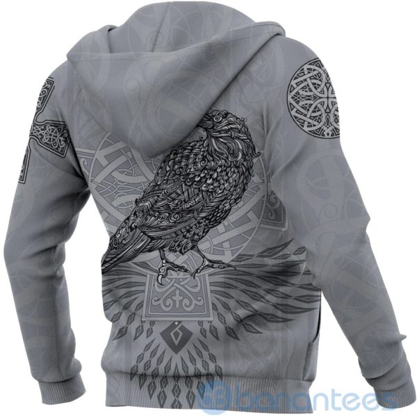 Viking Odin's Celtic Raven Scandinavian Tattoo All Over Printed 3D Hoodie Product Photo
