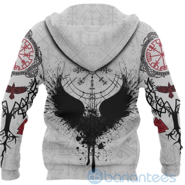 Viking Raven Of Odin Fascinating Vegvisir All Over Printed 3D Hoodie Product Photo