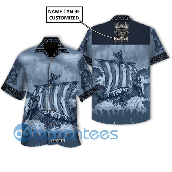 Viking Shirt Berserker Personalized Name Custom Hawaiian Shirt Summer Hawaiian Product Photo