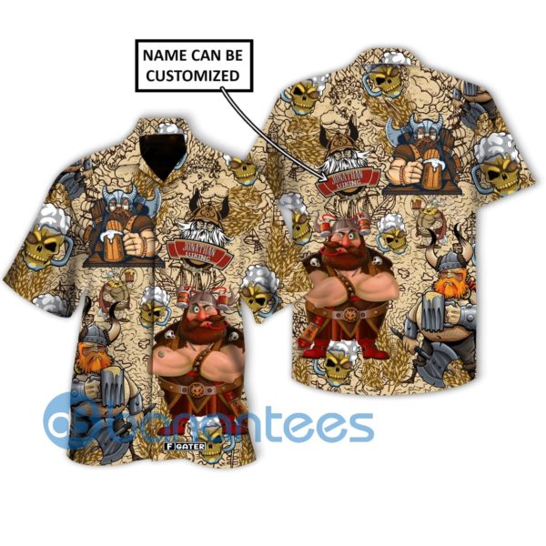 Viking Shirt Viking Beer Custom Hawaiian Shirt Summer Hawaiian Product Photo