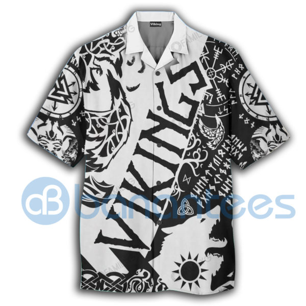 Viking Shirtsal Vikings Tattoo Viking Hawaiian Shirt Summer Hawaiian Product Photo