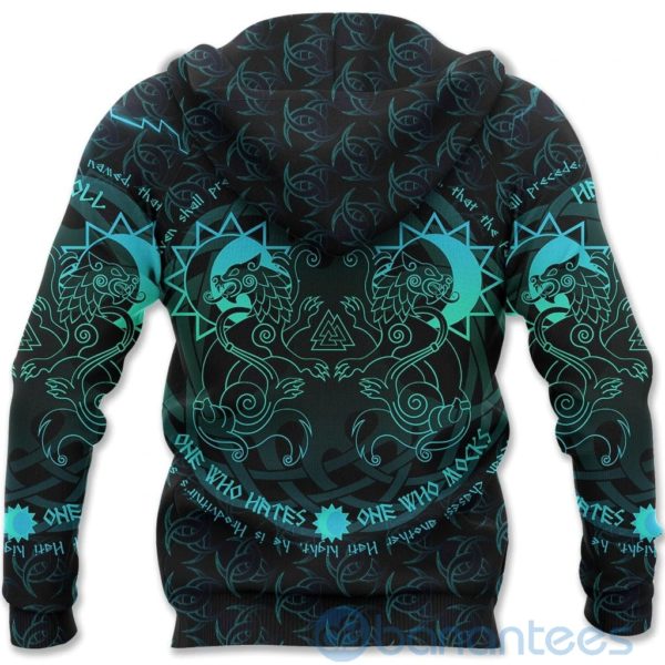 Viking Skoll & Hati Tree Of Life Fenrir All Over Printed 3D Hoodie Product Photo
