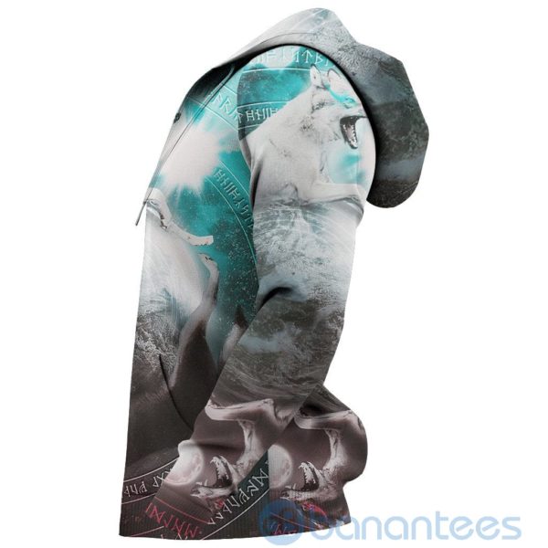 Viking Skoll And Hati Never Ending All Over Printed 3D Hoodie Product Photo