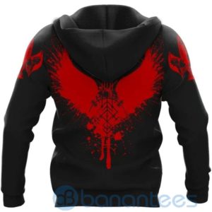 Viking Skull Red Viking Hoodie All Over Printed 3D Hoodie Product Photo