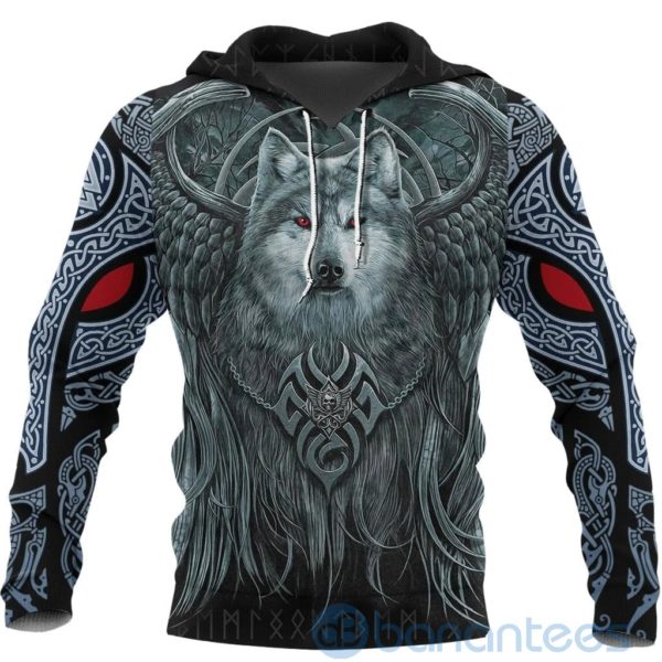 Viking Spiral Wolf Spirit All Over Printed 3D Hoodie Product Photo