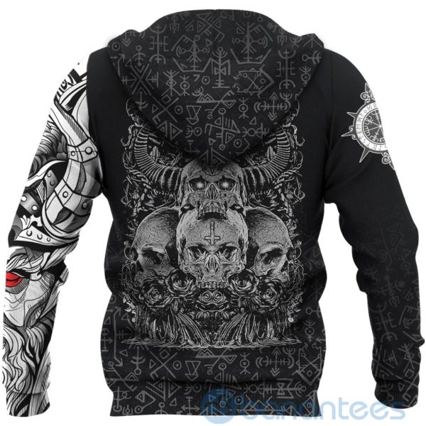 Viking Style Skull Hornor All Over Printed 3D Hoodie Product Photo