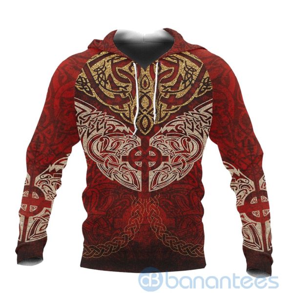 Viking Sun Cross Fenrir Skoll And Hati All Over Printed 3D Hoodie Product Photo