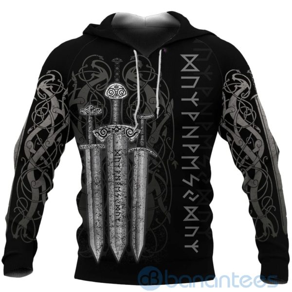 Viking Sword Classic All Over Printed 3D Hoodie Product Photo