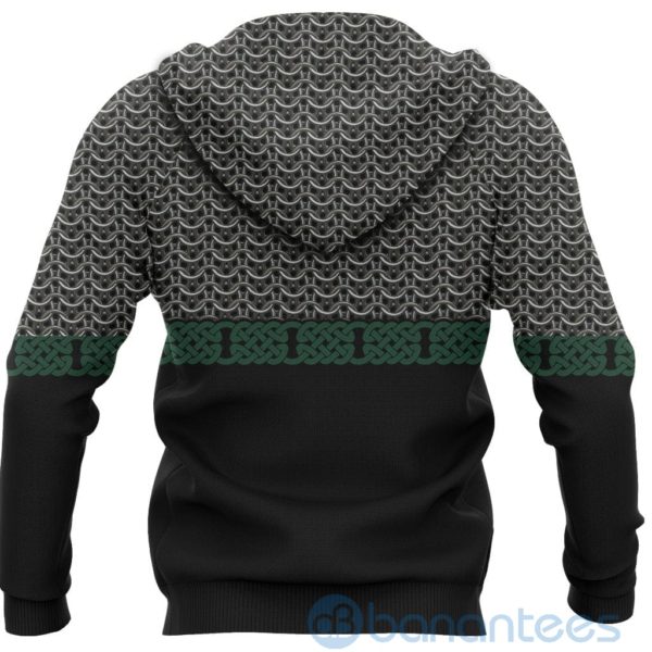 Viking Sword Mix Celtic Patterns Green All Over Printed 3D Hoodie Product Photo