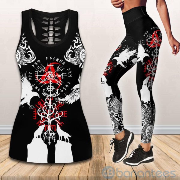 Viking Symbols Hollow Tank And Legging Outfit Product Photo
