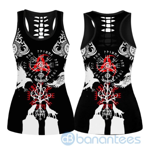 Viking Symbols Hollow Tank And Legging Outfit Product Photo