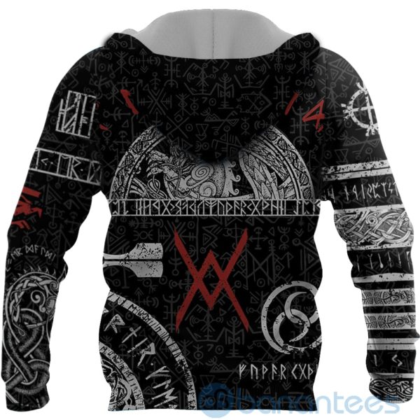 Viking Tattoo All Over Printed 3D Hoodie Product Photo